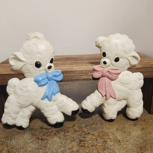 Vintage Nursery Room Storybook Wall Decor Homco Boy Girl Lamb‎ Crafting Gift